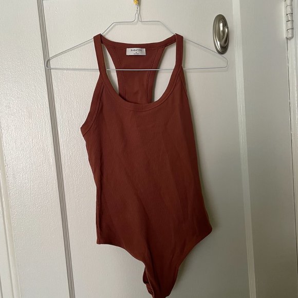 Babaton Women's Razorback Bodysuit Maroon Medium - Picture 1 of 3